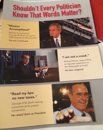 This is one of several attack ads sent out against State Assembly candidate Armando Gomez.