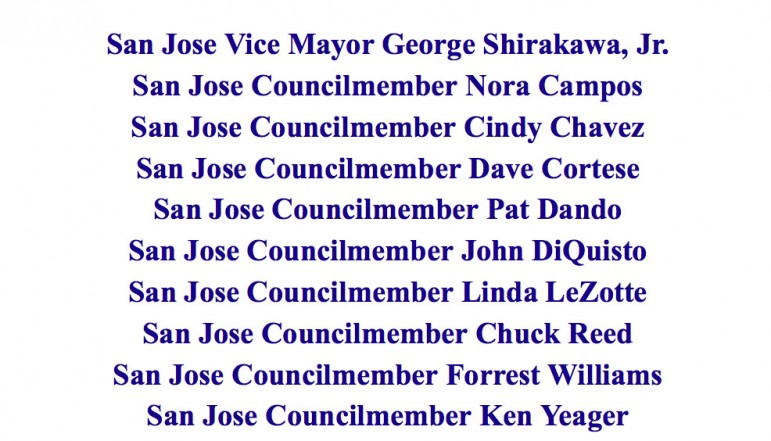 This list of elected officials endorsing Ron M. Del Pozzo was found in an archived page of the judge's 2002 campaign website.