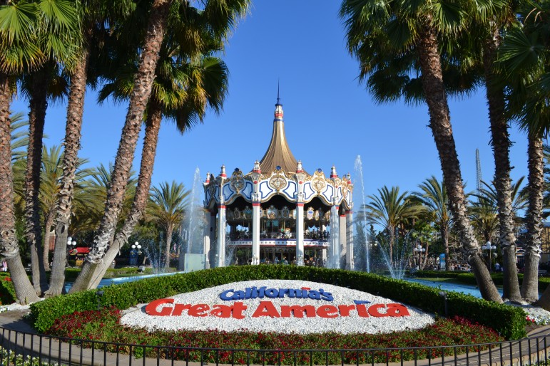 Great America has been a Santa  Clara attraction since 1976. Great America (Photo by Oleg Alexandrov, via Wikimedia Commons)