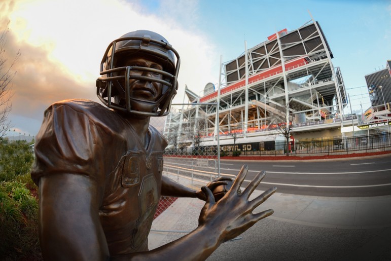 Super Bowl 50, held at Levi’s Stadium, is expected to bring one million visitors  to the Bay Area. Photo by Greg Ramar)