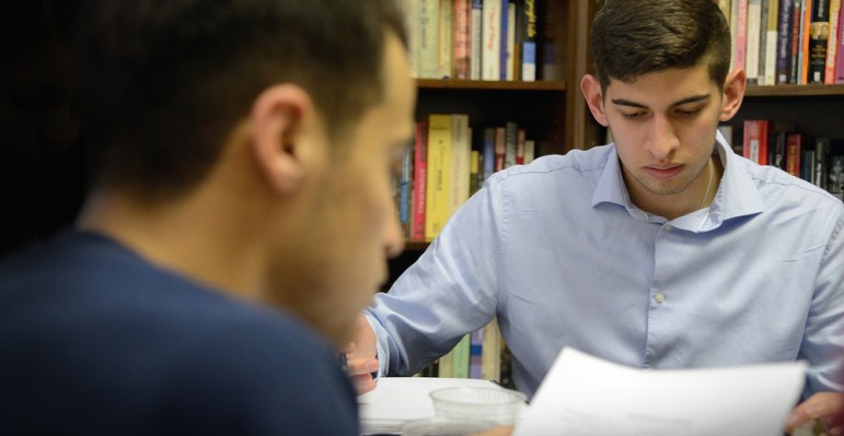 Isaac Nieblas took an even greater interest in his studies when the curriculum focused on people who share his heritage. (Photo by Greg Ramar)