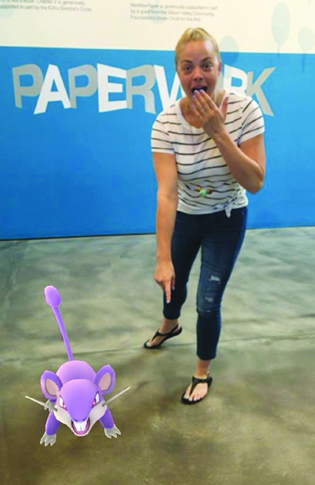 Sarah Dragovich, spokeswoman for the San Jose Institute of Contemporary Art, has had several Pokémon sightings at the SoFA gallery.