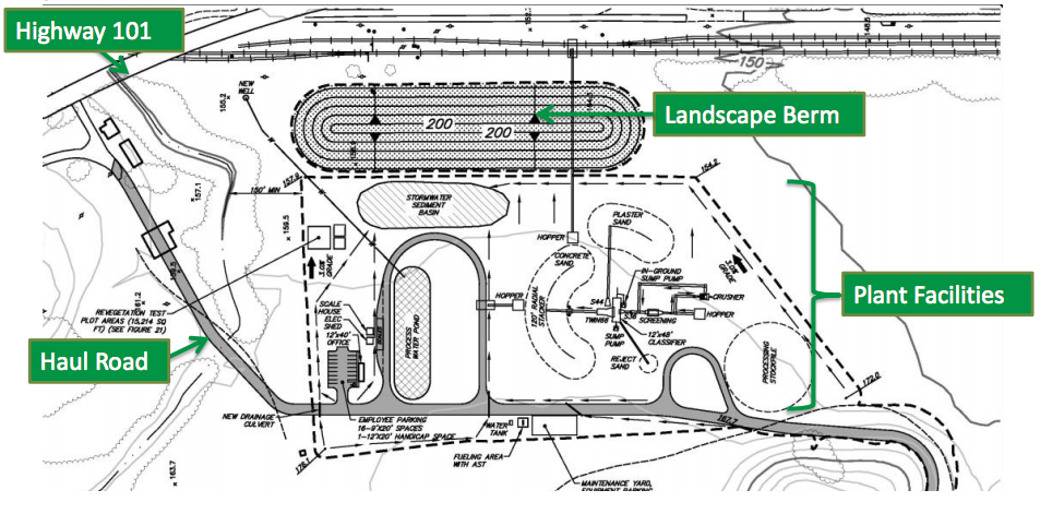 The proposed layout of the Sargent Quarry. Source: Santa Clara County