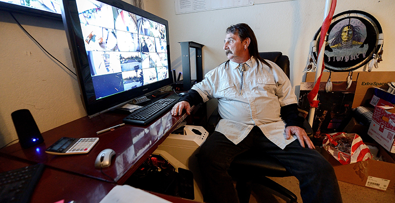 Richard Franko divides his time between his old sober home and the new rehab he runs called Red Road Recovery. (Photo by Greg Ramar)