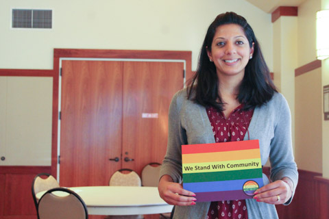 Arti Sharma, a member of the Mountain View Human Relations Commission. 